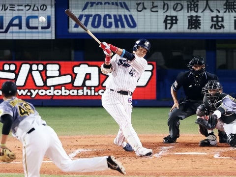 坂口選手が2点タイムリー二塁打含むマルチ安打