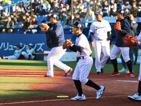 キャッチボール対決