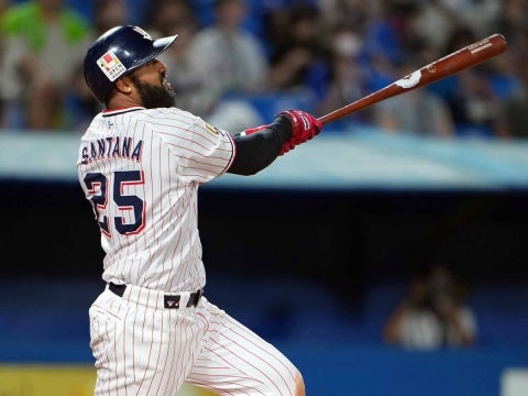 サンタナ選手が17号2ラン含む3安打2打点！