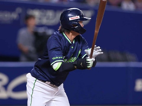 長岡選手がチャンスを作る