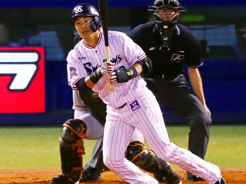 代打でタイムリー