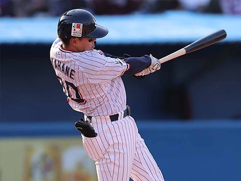 赤羽選手が一矢報いる1号ソロ