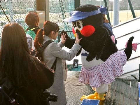 ハイタッチでお別れ