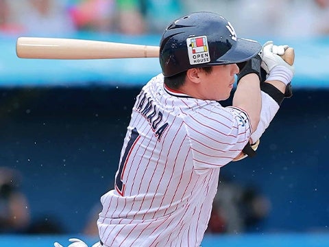 山田選手が勝ち越しタイムリー