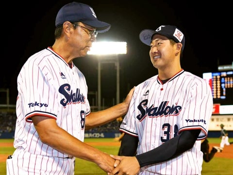 梅野投手がプロ初勝利