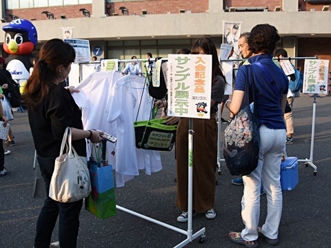 サンプル展示＆サイズ確認も