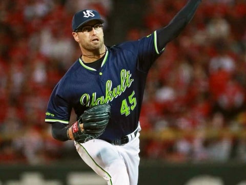 ハフ投手が2番手で登板