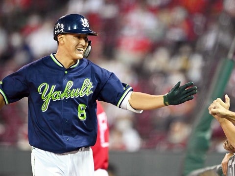 中山選手が1号ソロ