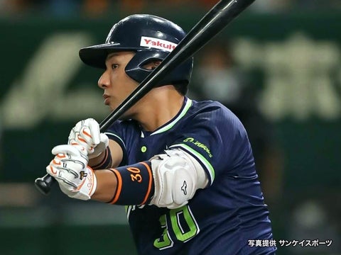 途中出場の西田選手は2打数2安打