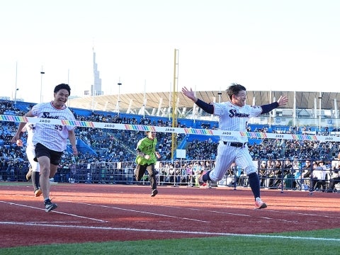 「並木選手に挑戦 50m走」