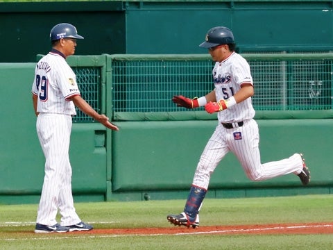 1点差に迫る2号2ラン