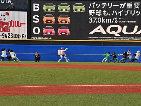 女性ファン綱引き対決