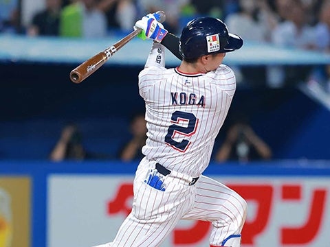 古賀選手が3打数2安打の活躍