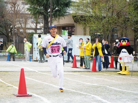 3位でゴール。つばみも応援！