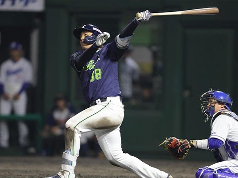 北村拓選手が1号ソロ含む2安打1打点の活躍