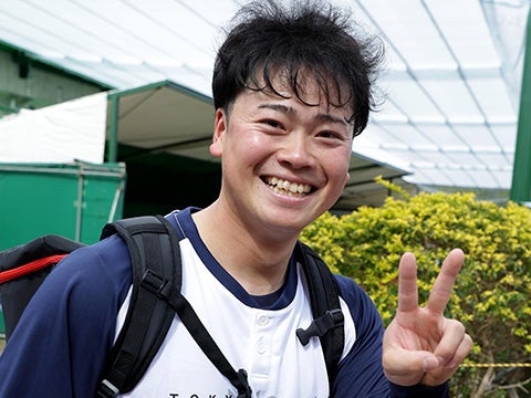 眩しい笑顔の丸山選手