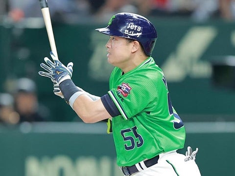 村上選手が均衡を破るタイムリー