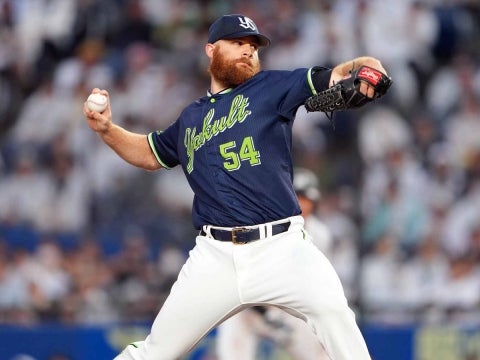 サイスニード投手が力投を見せる