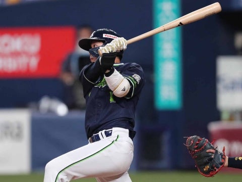 山田選手が1安打1四球を選ぶ活躍
