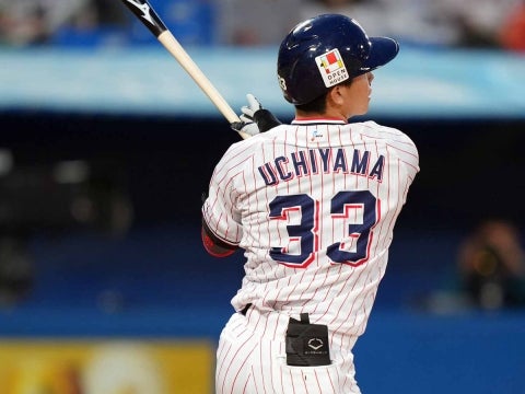 内山選手が2試合連続となる2号ソロ