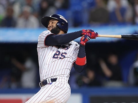 サンタナ選手が6号ソロ含む3安打1打点の活躍