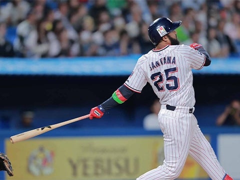 サンタナ選手が逆転タイムリー