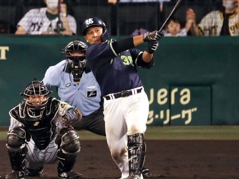 西田選手が一時同点の2号ソロ