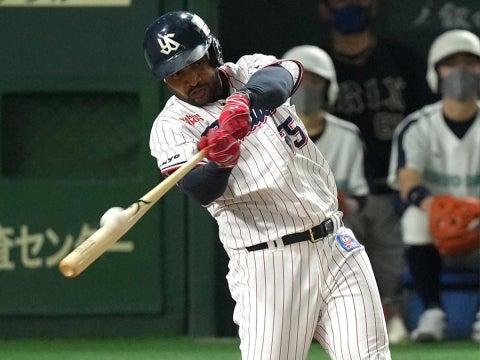 サンタナ選手が2試合連発となる先制の2号ソロを放つ！