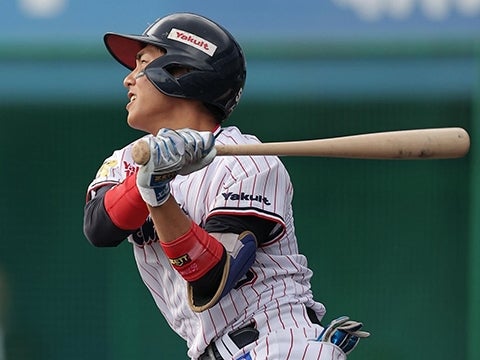 小森選手がタイムリー三塁打