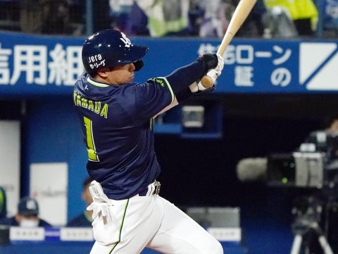山田選手が2号3ラン「この打席はなんとかしたかった」