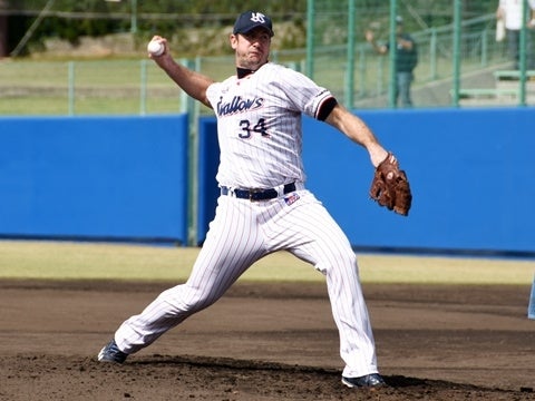 オーレンドルフ投手らが打撃投手