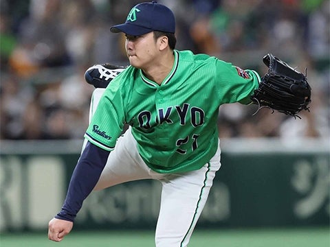 吉村投手が8回途中無失点の好投