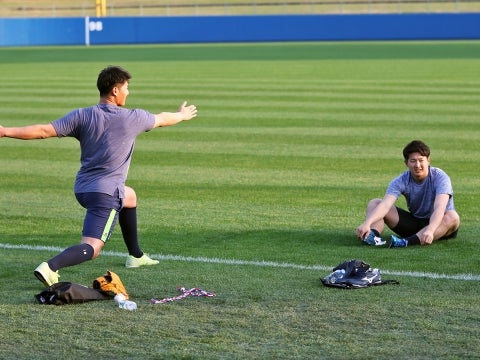 すぐにグラウンドへ