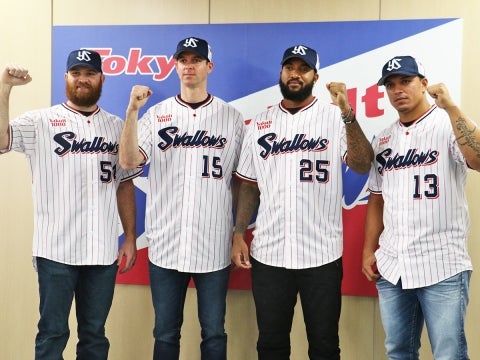 バンデンハーク投手、サイスニード投手、オスナ選手、サンタナ選手が入団会見！