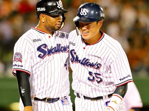 村上選手が2点タイムリー