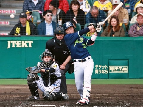 途中出場の廣岡選手が2安打1打点