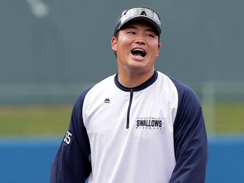 充実した表情の村上選手