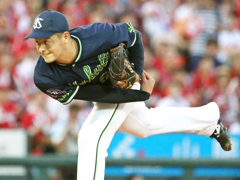 田川投手がプロ初勝利！