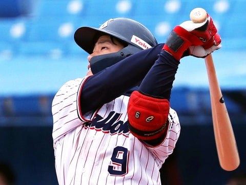 塩見選手がオープン戦2号ソロ