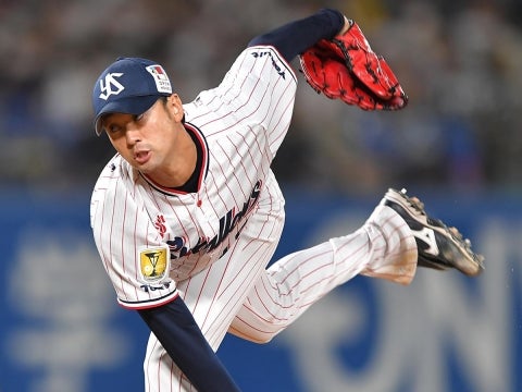 石山投手が1回無失点