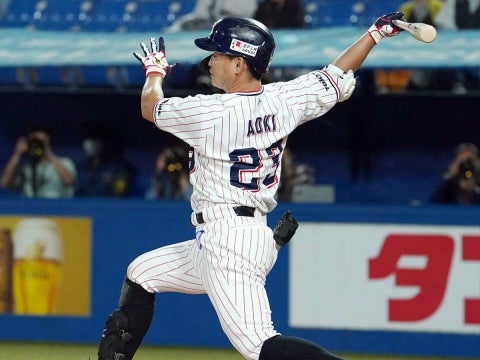 青木選手が2安打1打点の活躍