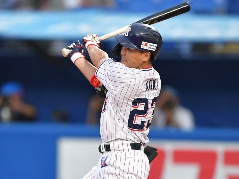 青木選手が1号ソロ含む、猛打賞の活躍