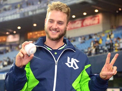 8回1失点の好投で来日初登板・初先発・初勝利！