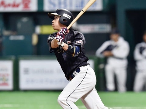 山田選手が侍ジャパンでタイムリー三塁打！