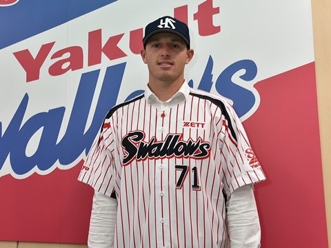 デニング選手が入団会見！