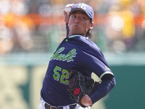 プロ初先発の尾仲投手が3回1失点に抑える