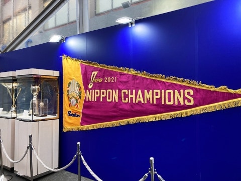 チャンピオンフラッグ、優勝トロフィー