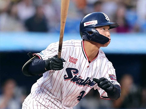 澤井選手がプロ初ホームラン