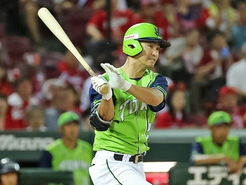 青木選手が三塁打を含む猛打賞