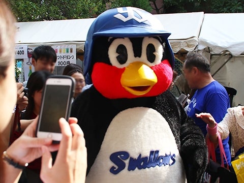 つば九郎が、新宿区「四谷大好き祭り2017」を訪問